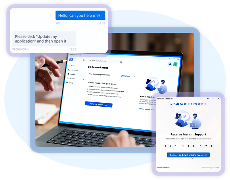 Start Remote Support Session